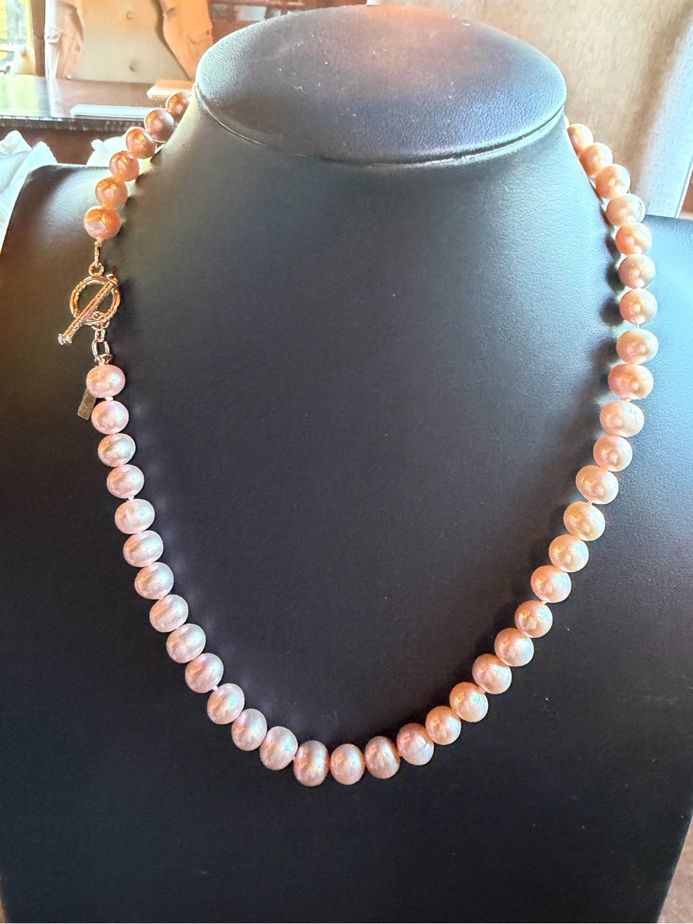 Vantel Pearls Necklace #E208 18” white